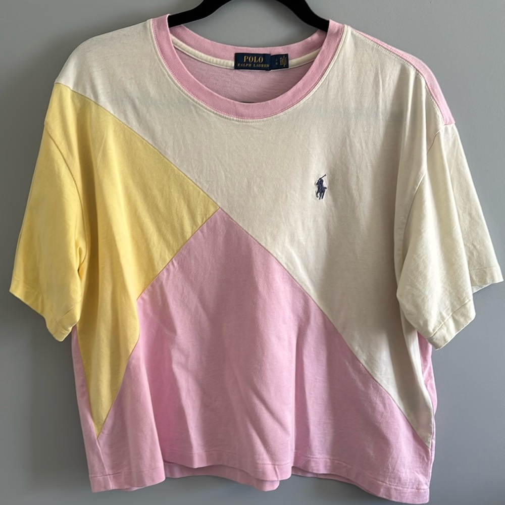 Polo Ralph Lauren cropped block T-shirt
